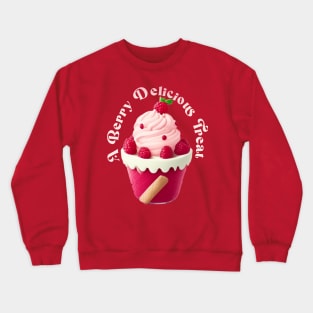 raspberry ice-cream Crewneck Sweatshirt